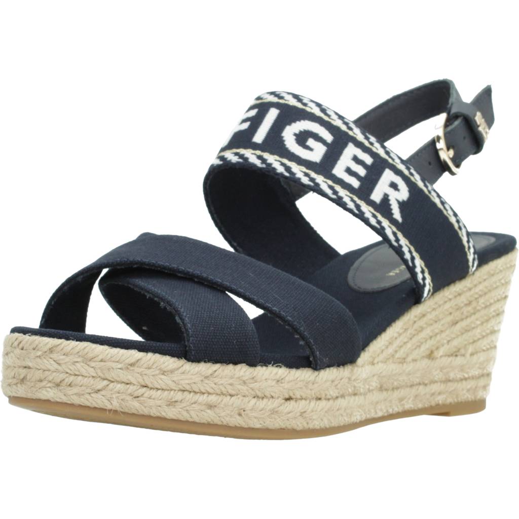 TOMMY HILFIGER SEASONAL WEBBING MID WED en color AZUL (1)