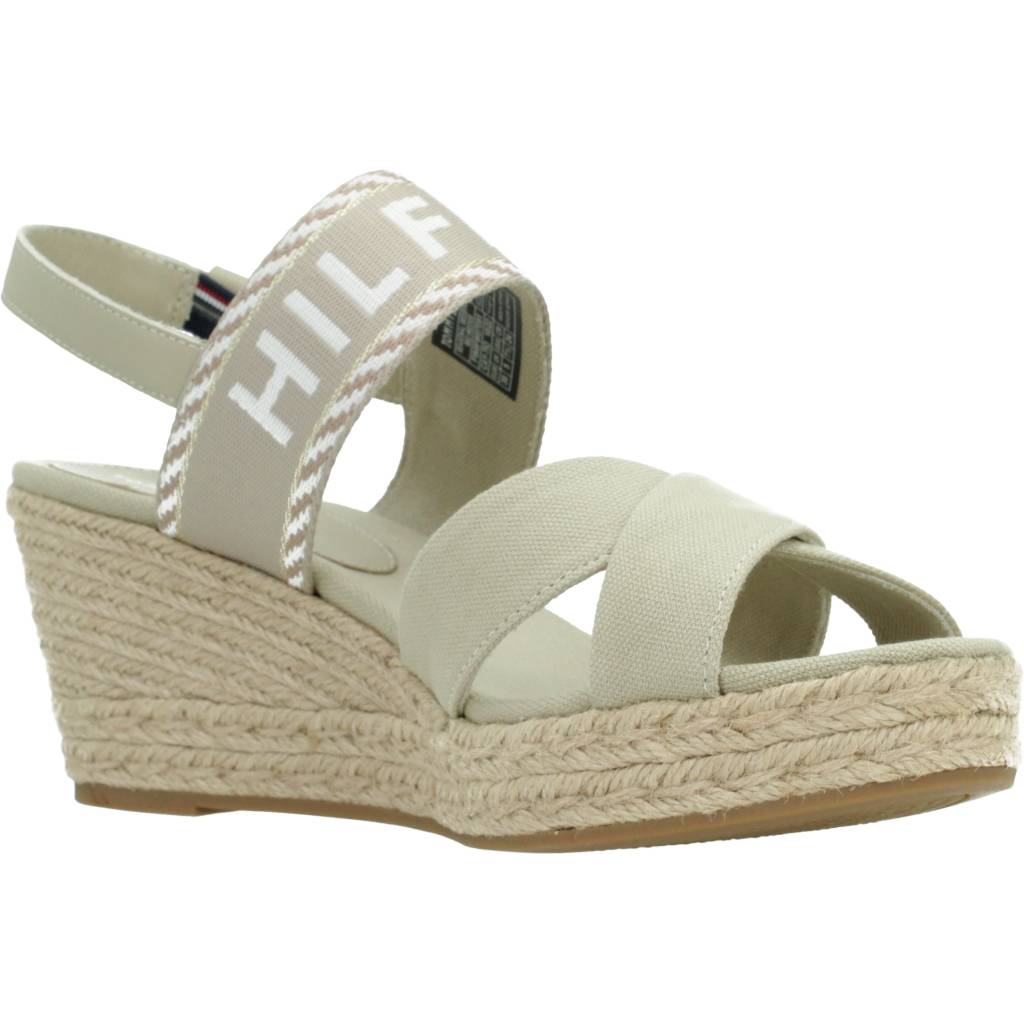 TOMMY HILFIGER SEASONAL WEBBING MID WED en color BEIS (5)