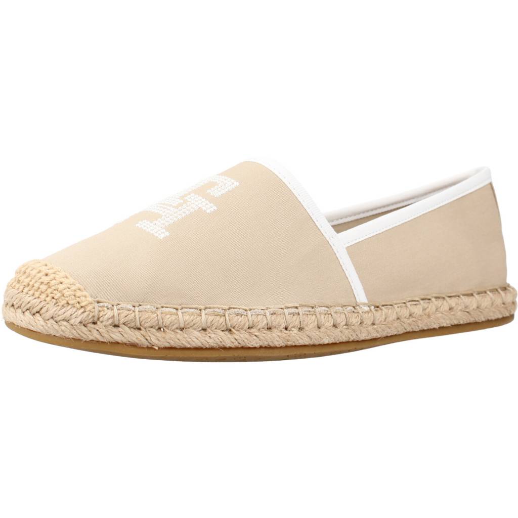 TOMMY HILFIGER TH EMBROIDERED ESPADRILL en color MARRON CLARO (1)