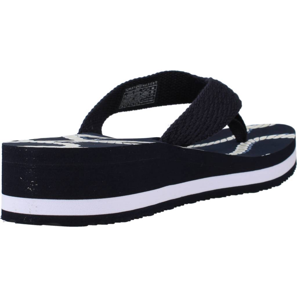 TOMMY HILFIGER TOMMY ROPE M WEDGE SANDA en color AZUL (3)