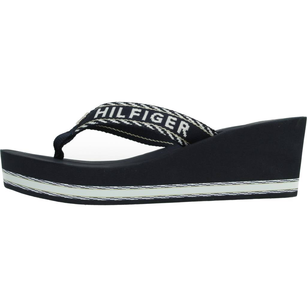 TOMMY HILFIGER WEBBING H WEDGE SA en color AZUL (2)