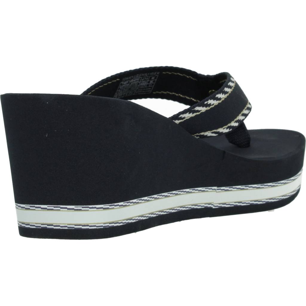 TOMMY HILFIGER WEBBING H WEDGE SA en color AZUL (3)