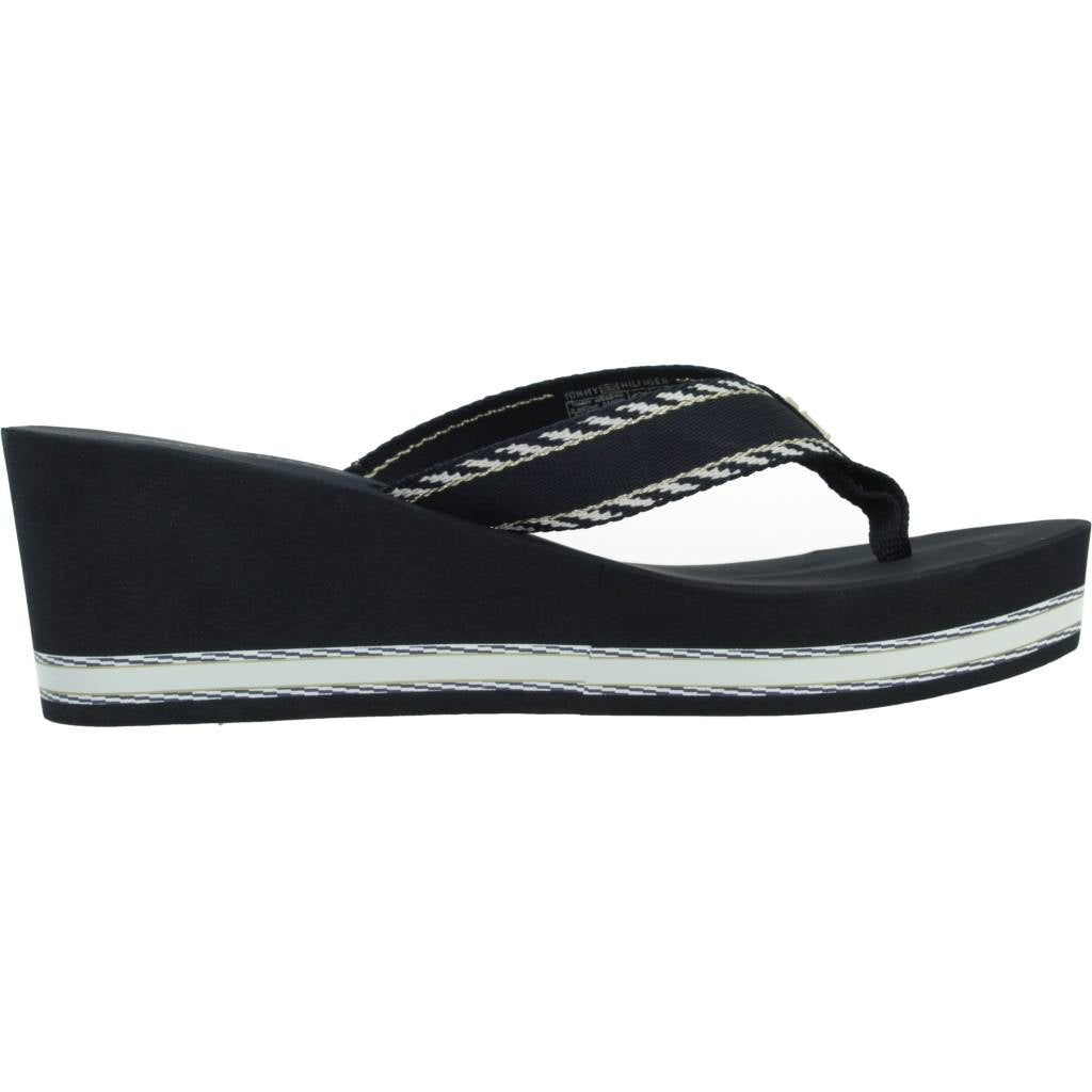 TOMMY HILFIGER WEBBING H WEDGE SA en color AZUL (4)
