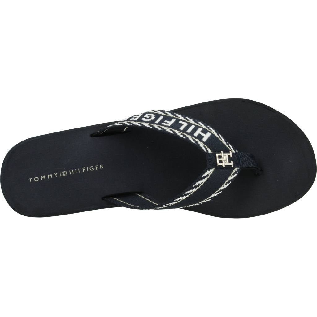 TOMMY HILFIGER WEBBING H WEDGE SA en color AZUL (7)