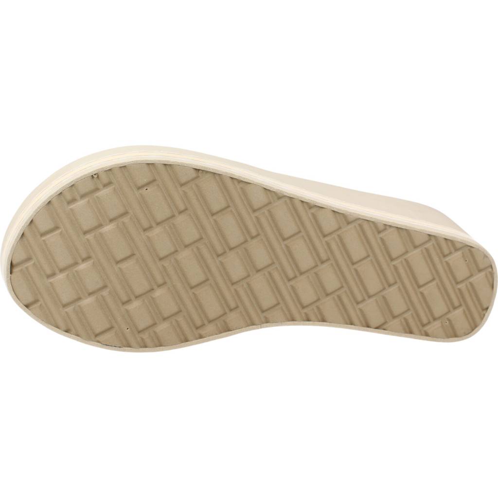 TOMMY HILFIGER WEBBING H WEDGE SA en color MARRON CLARO (6)