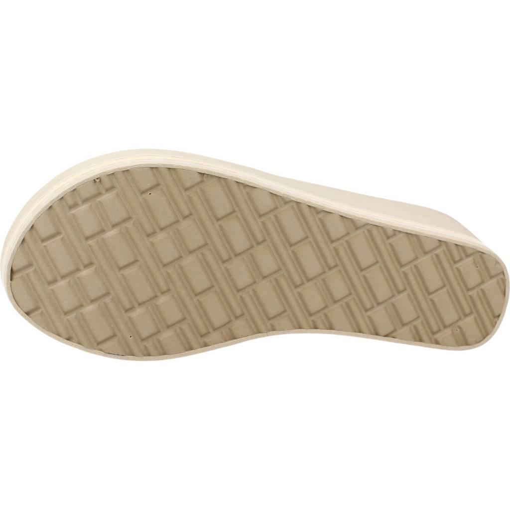 TOMMY HILFIGER WEBBING H WEDGE SA en color MARRON CLARO (6)