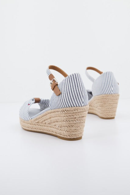 TOMMY HILFIGER HIGH WEDGE SEERSUCKER en color AZUL (3)