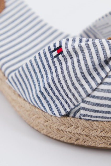 TOMMY HILFIGER HIGH WEDGE SEERSUCKER en color AZUL (4)
