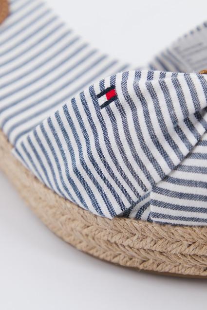 TOMMY HILFIGER HIGH WEDGE SEERSUCKER en color AZUL (4)