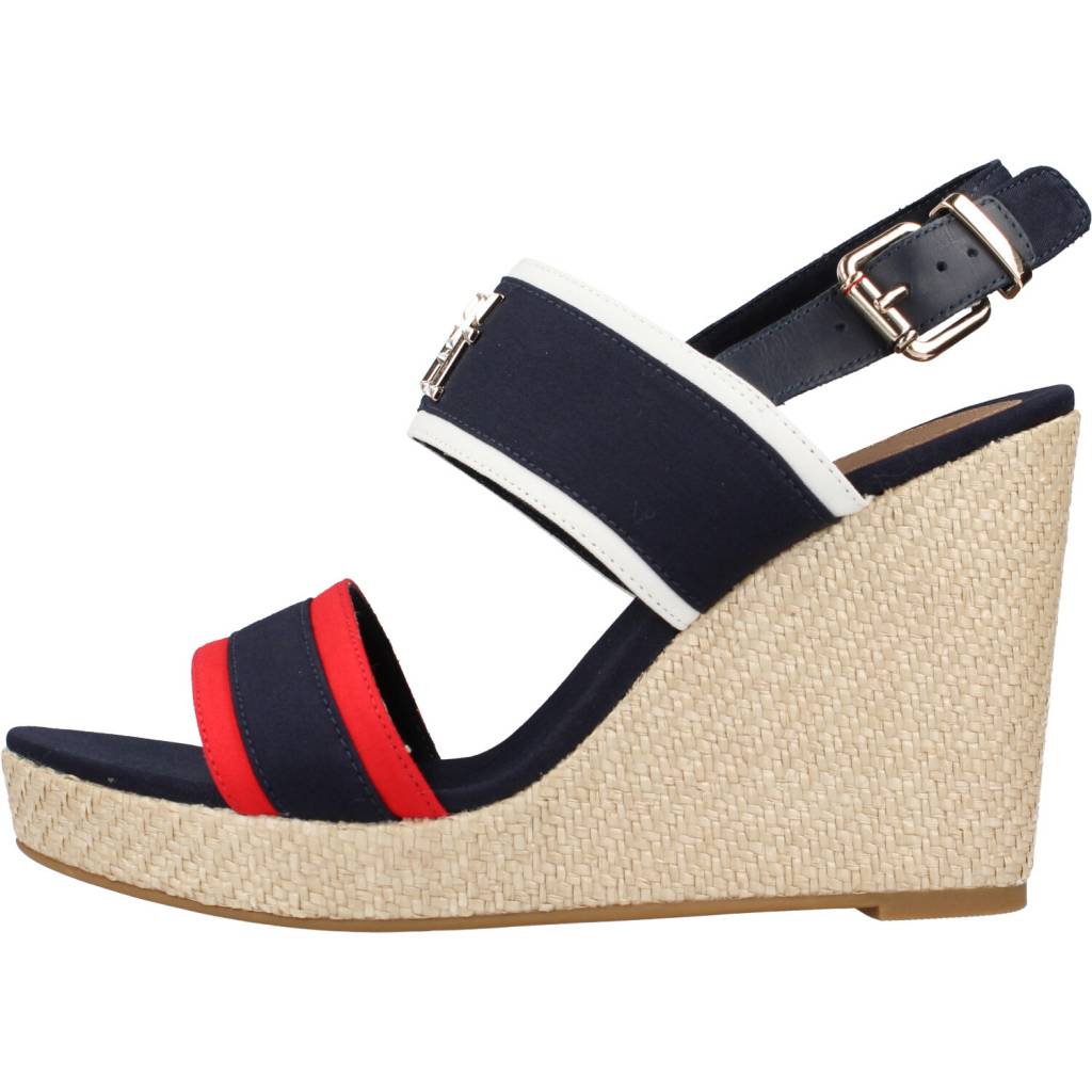 TOMMY HILFIGER RWB FEMININE WEDGE en color AZUL (2)