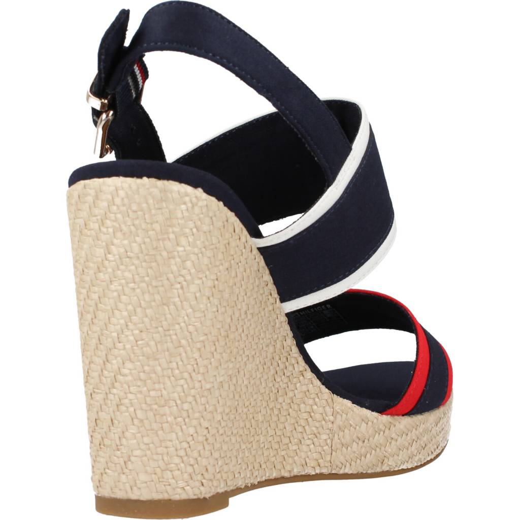 TOMMY HILFIGER RWB FEMININE WEDGE en color AZUL (3)