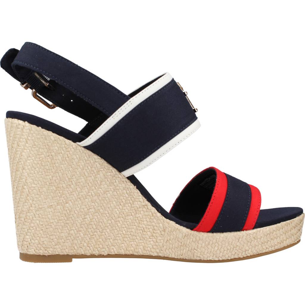 TOMMY HILFIGER RWB FEMININE WEDGE en color AZUL (4)