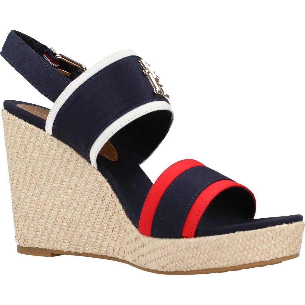 TOMMY HILFIGER RWB FEMININE WEDGE en color AZUL (5)