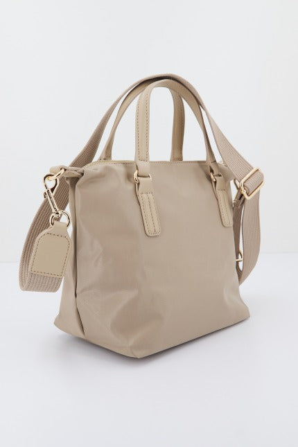 TOMMY HILFIGER AWAW POPPY SMALL TOTE en color MARRON CLARO (2)