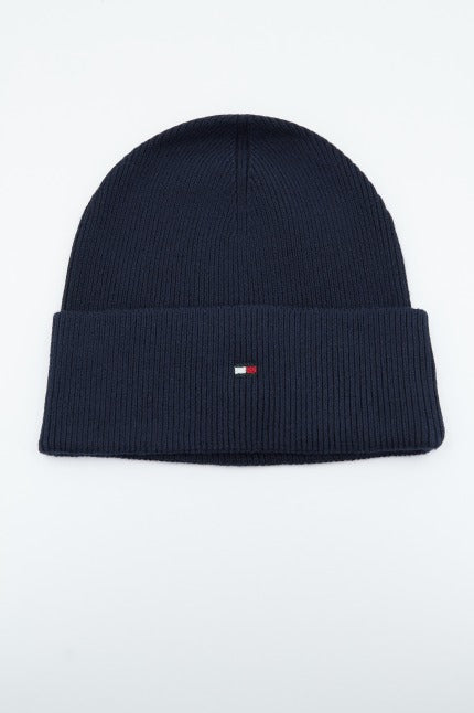 TOMMY HILFIGER SSENTIAL FLAG BEANIE en color AZUL (1)