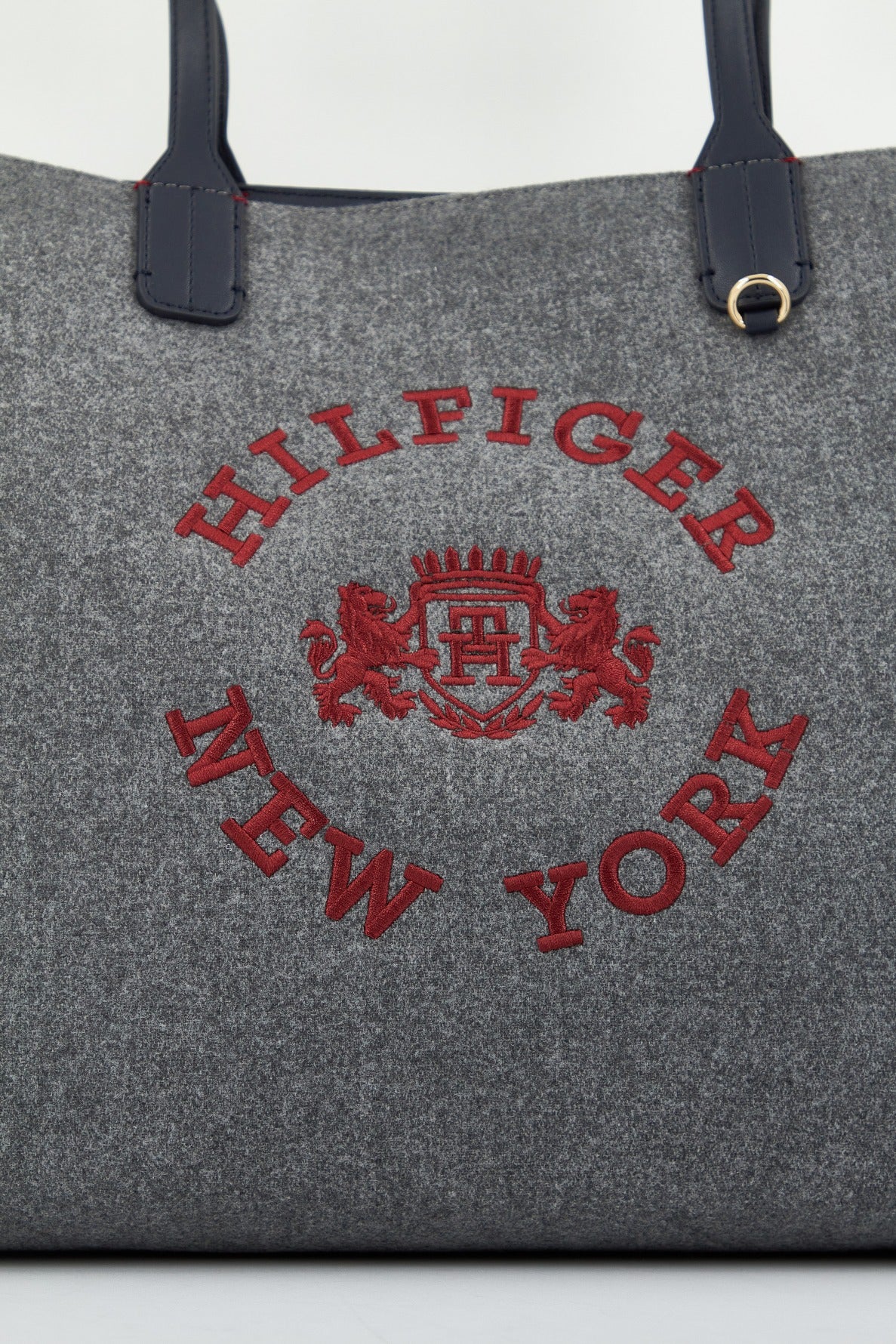 TOMMY HILFIGER ICONIC TOMMY TOTE WOOL L en color GRIS (4)