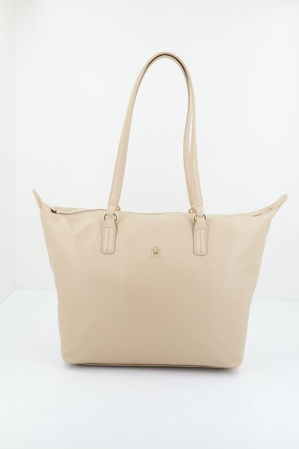 TOMMY HILFIGER POPPY PLUS TOTE en color MARRON CLARO (1)