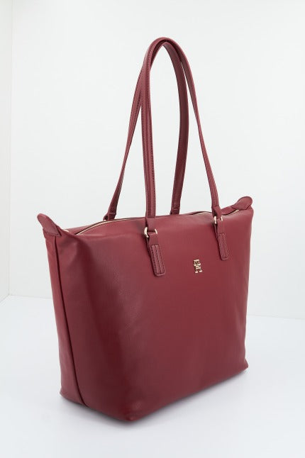 TOMMY HILFIGER POPPY PLUS TOTE en color BURDEOS (2)