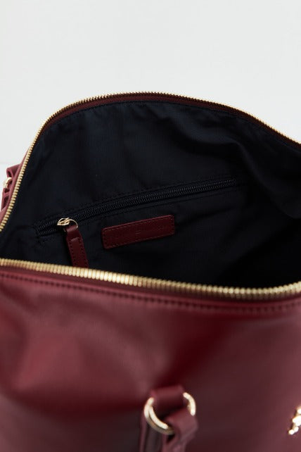TOMMY HILFIGER POPPY PLUS TOTE en color BURDEOS (4)