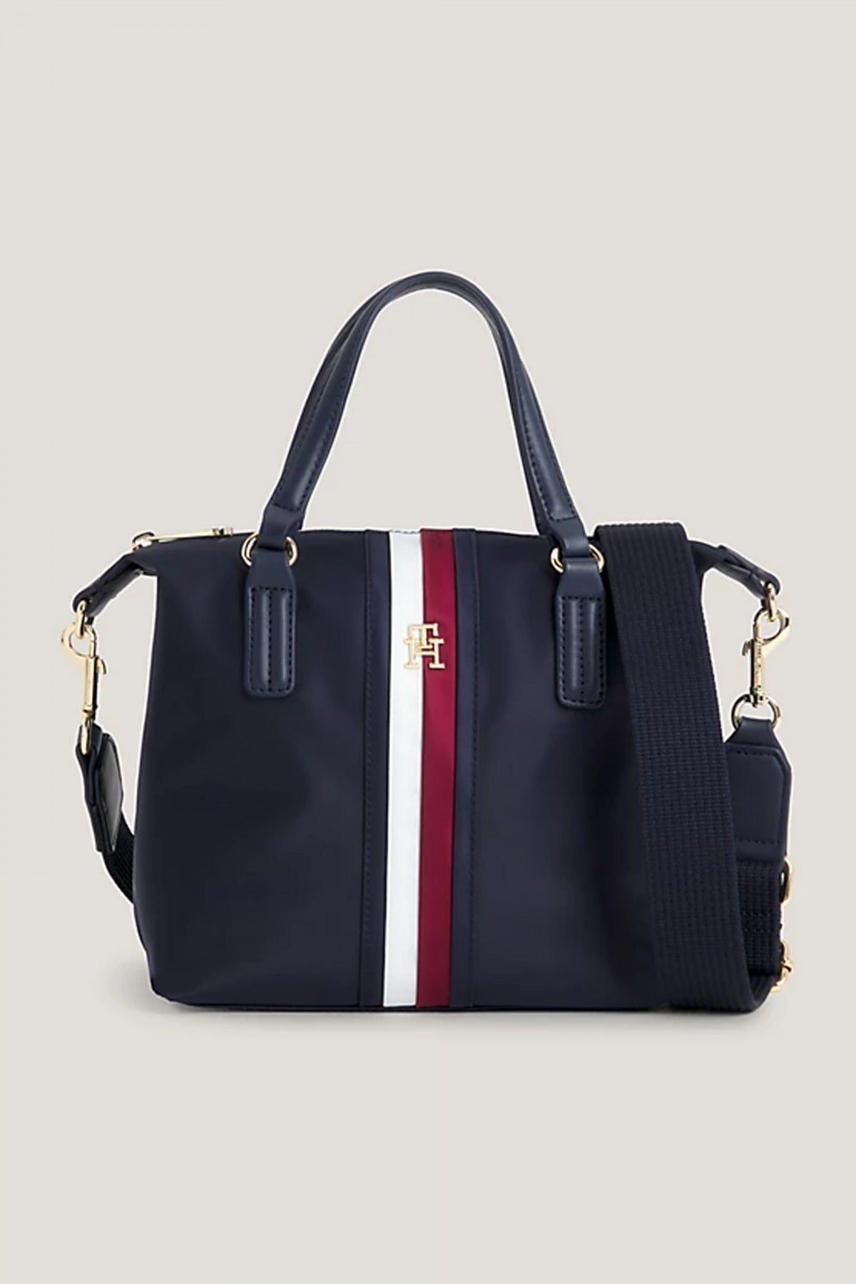 TOMMY HILFIGER POPPY SMALL TOTE CORP en color AZUL (1)