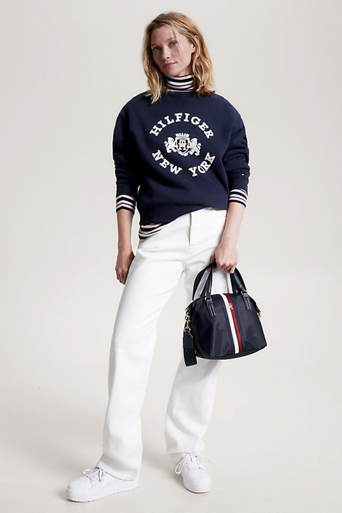 TOMMY HILFIGER POPPY SMALL TOTE CORP en color AZUL (4)