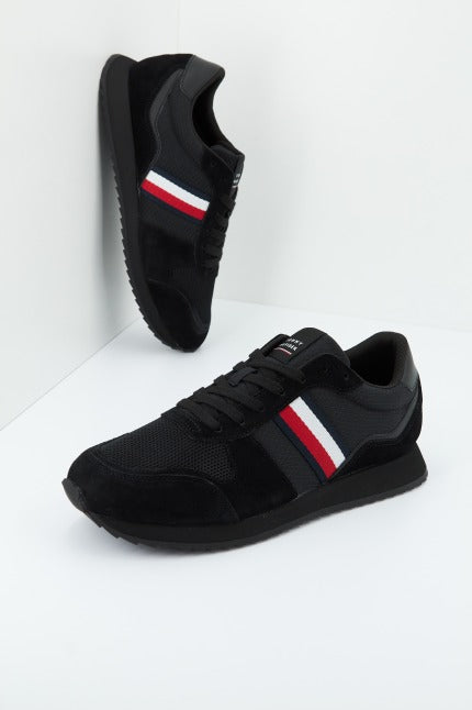 TOMMY HILFIGER RUNNER EVO MIX en color NEGRO (1)