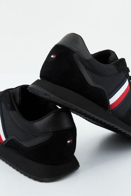 TOMMY HILFIGER RUNNER EVO MIX en color NEGRO (4)