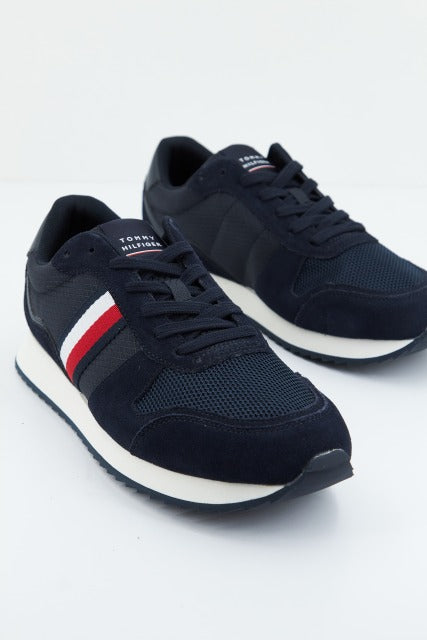 TOMMY HILFIGER RUNNER EVO MIX en color AZUL (1)