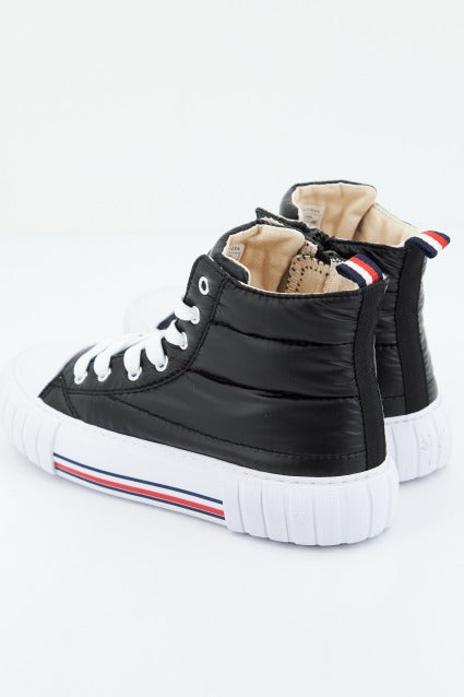 TOMMY HILFIGER HIGH TOP LACE-UP SNEAKER en color NEGRO (3)