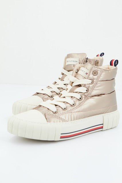 TOMMY HILFIGER HIGH TOP LACE-UP SNEAKER en color ROSA (2)