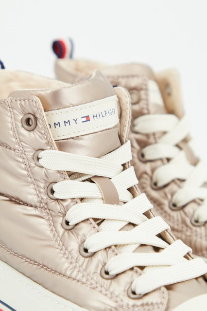 TOMMY HILFIGER HIGH TOP LACE-UP SNEAKER en color ROSA (4)