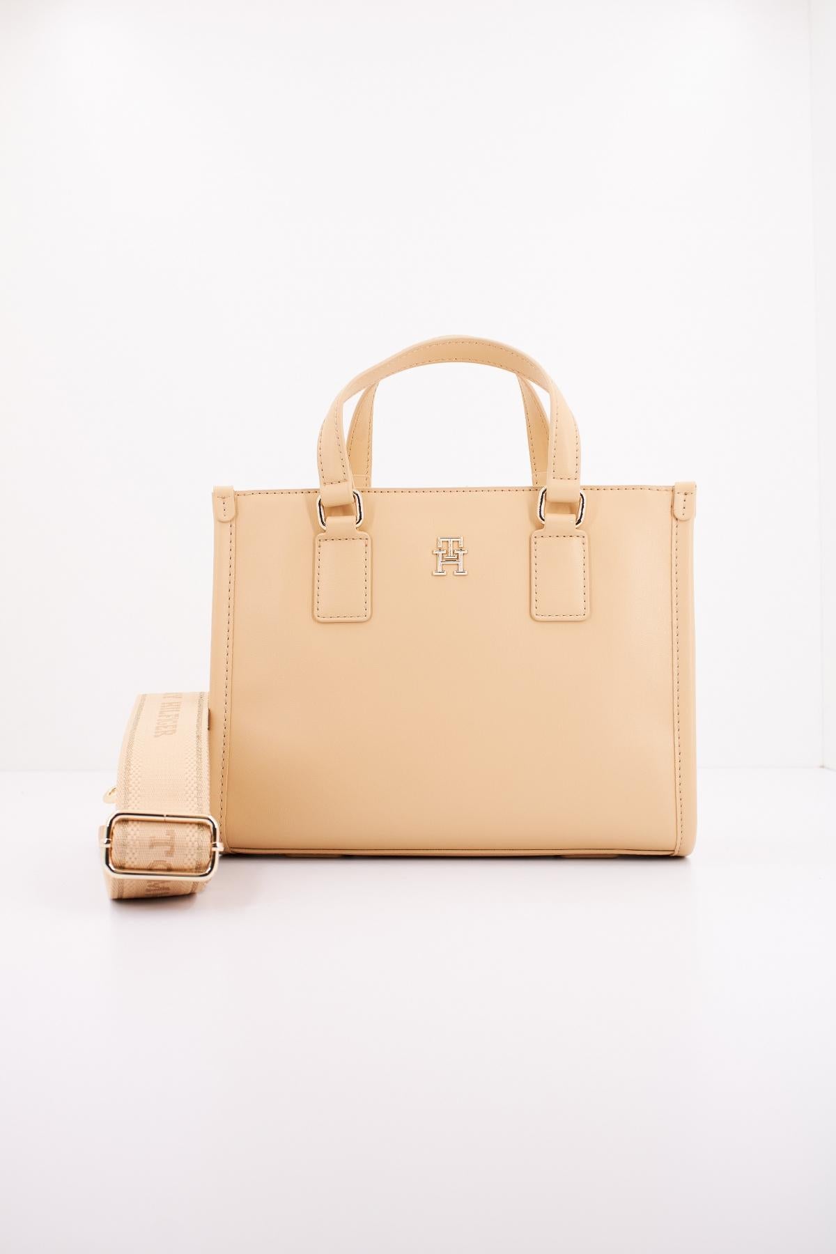 TOMMY HILFIGER MONOTYPE MINI TOTE en color MARRON CLARO (1)