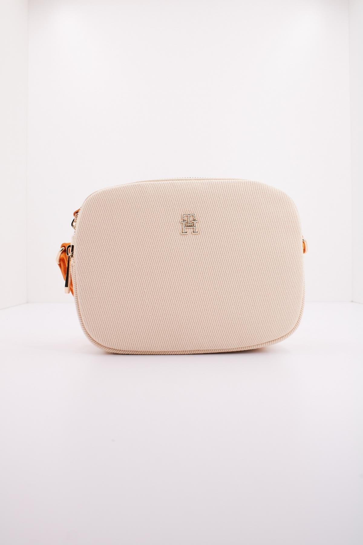 TOMMY HILFIGER POPPY CANVAS CROSSOVER en color MARRON CLARO (1)