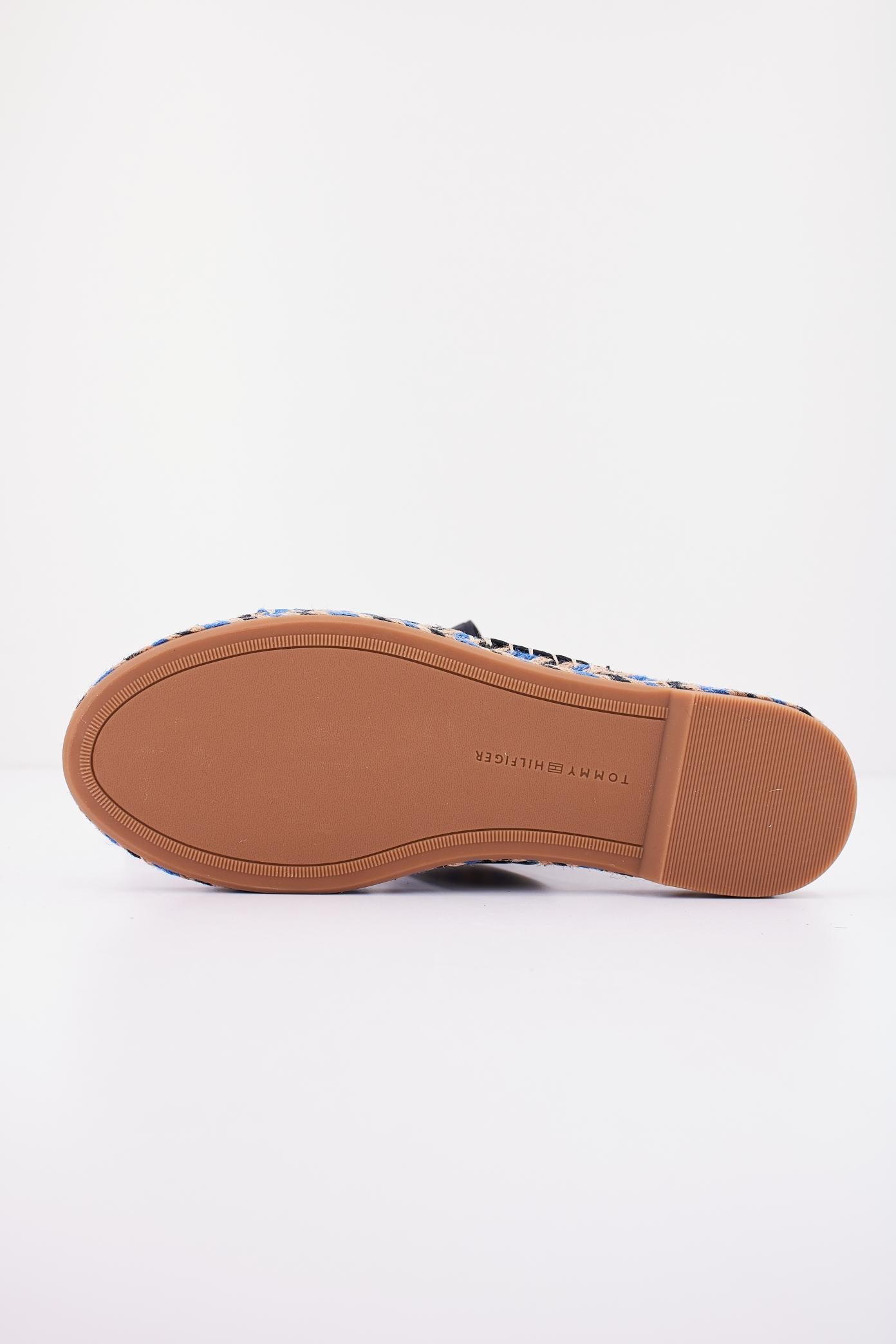 TOMMY HILFIGER TH SATIN FLAT ESPADRILLE en color AZUL (4)