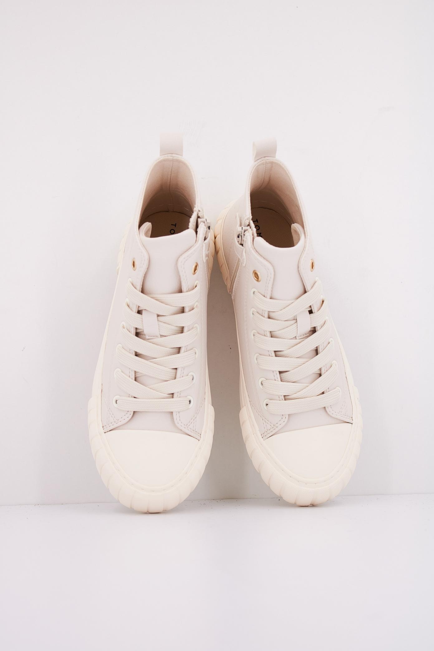 TOMMY HILFIGER HIGH TOP LACE-UP SNEAKER en color BLANCO (3)