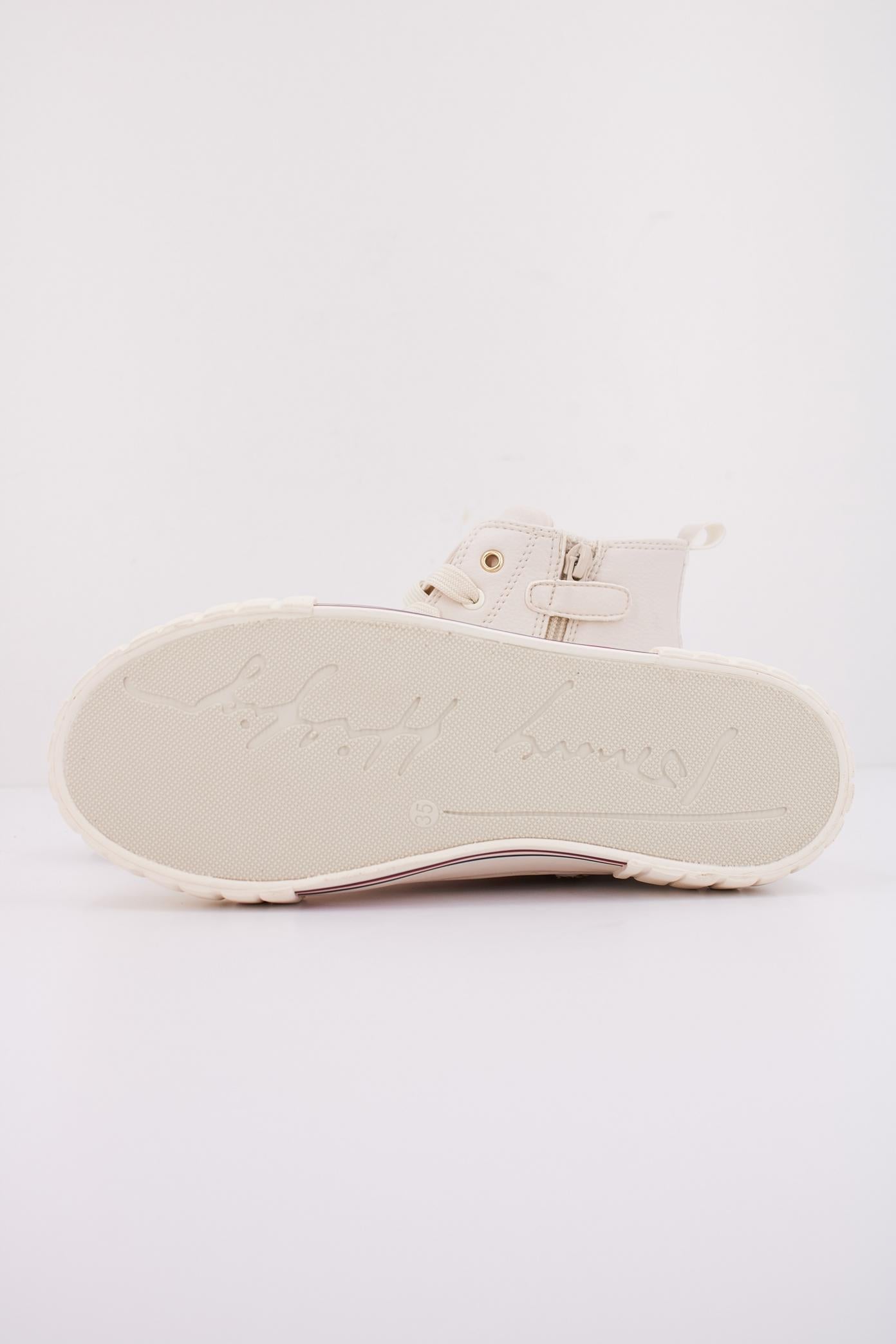 TOMMY HILFIGER HIGH TOP LACE-UP SNEAKER en color BLANCO (5)
