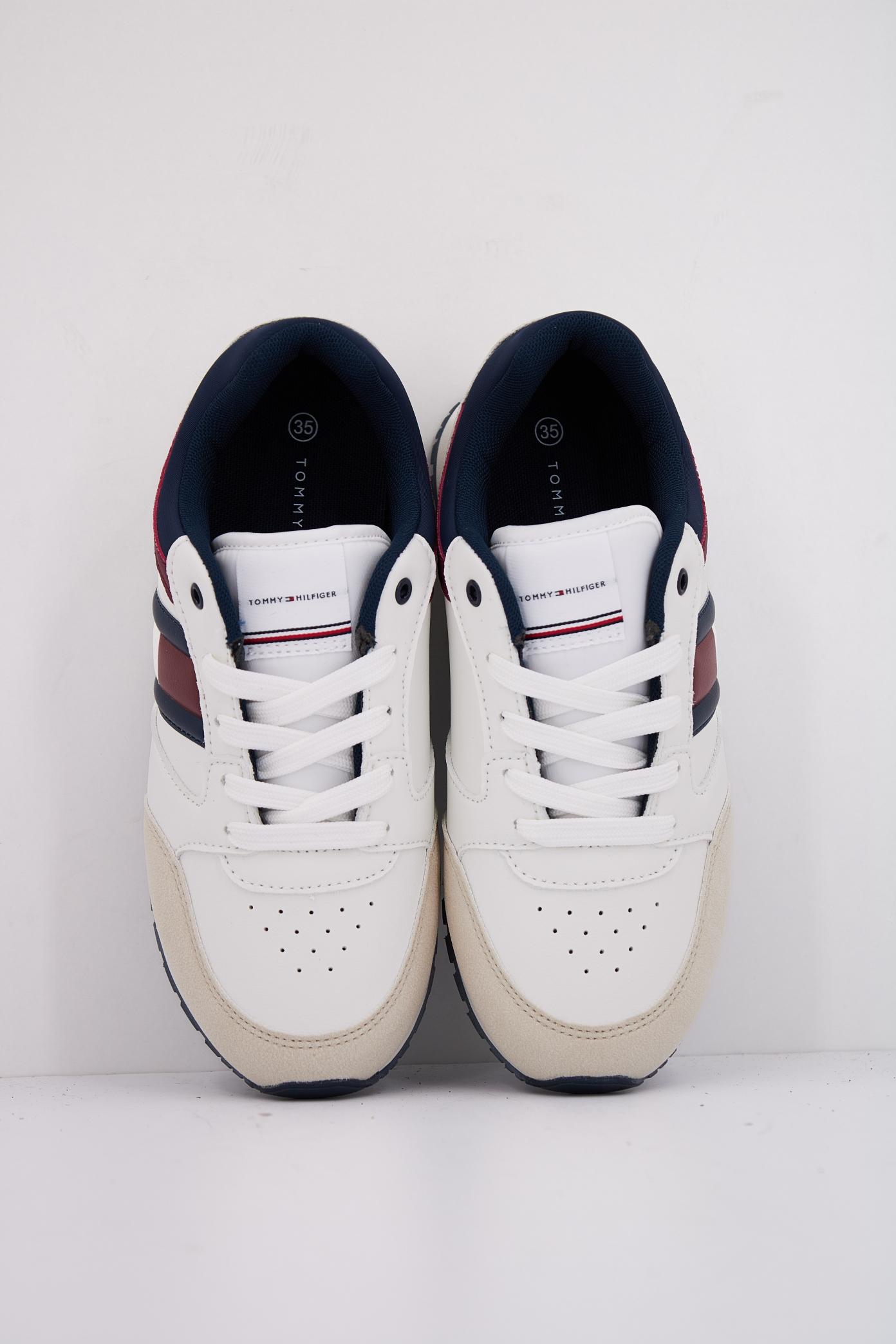 TOMMY HILFIGER FLAG LOW CUT LACE-UP SNE en color AZUL (3)