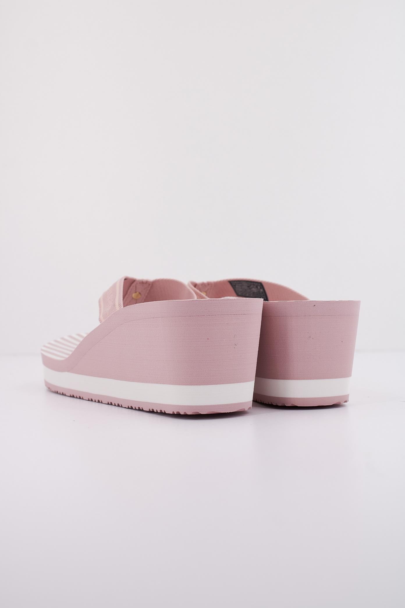 TOMMY HILFIGER STRIPIES WEDGE BEACH SAN en color ROSA (4)
