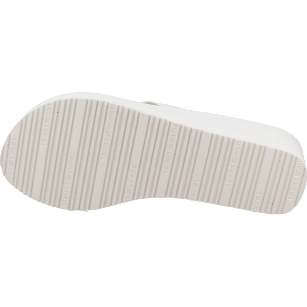TOMMY HILFIGER STRIPIES WEDGE BEACH SAN en color BLANCO (6)