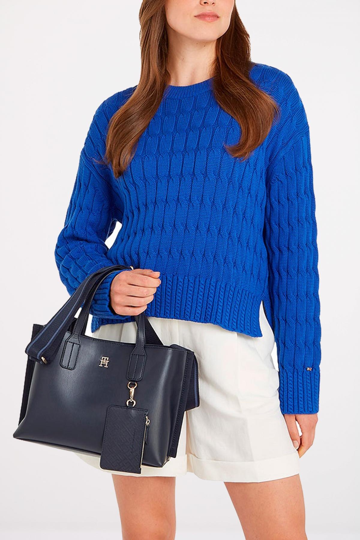 TOMMY HILFIGER DISTINCT MINI TOTE en color AZUL (4)