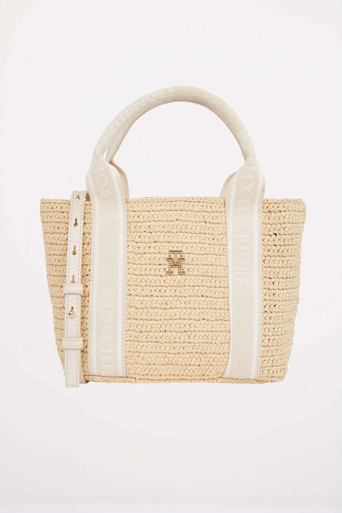 TOMMY HILFIGER SPRING LOGO MINI TOTE en color BEIS (1)