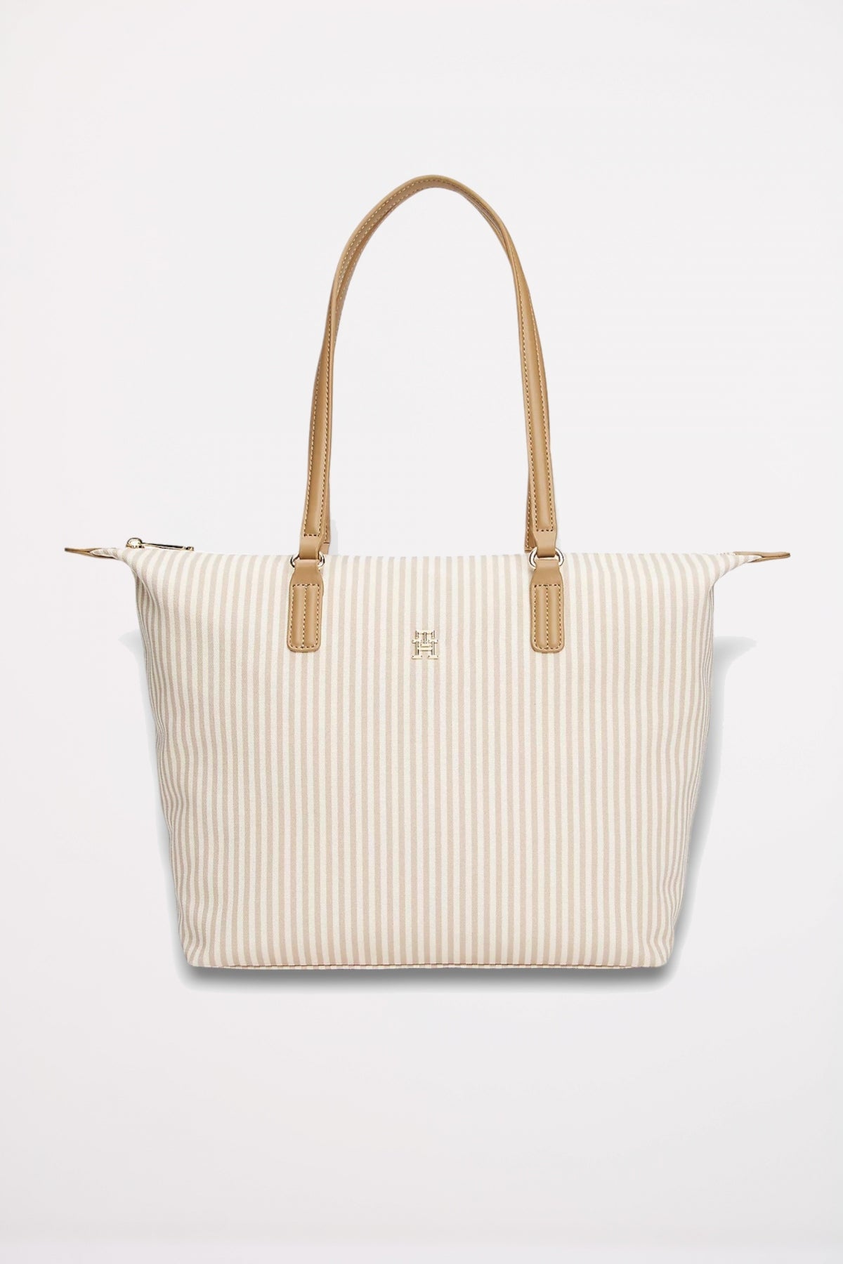 TOMMY HILFIGER POPPY SUMMER TOTE en color MARRON CLARO (1)