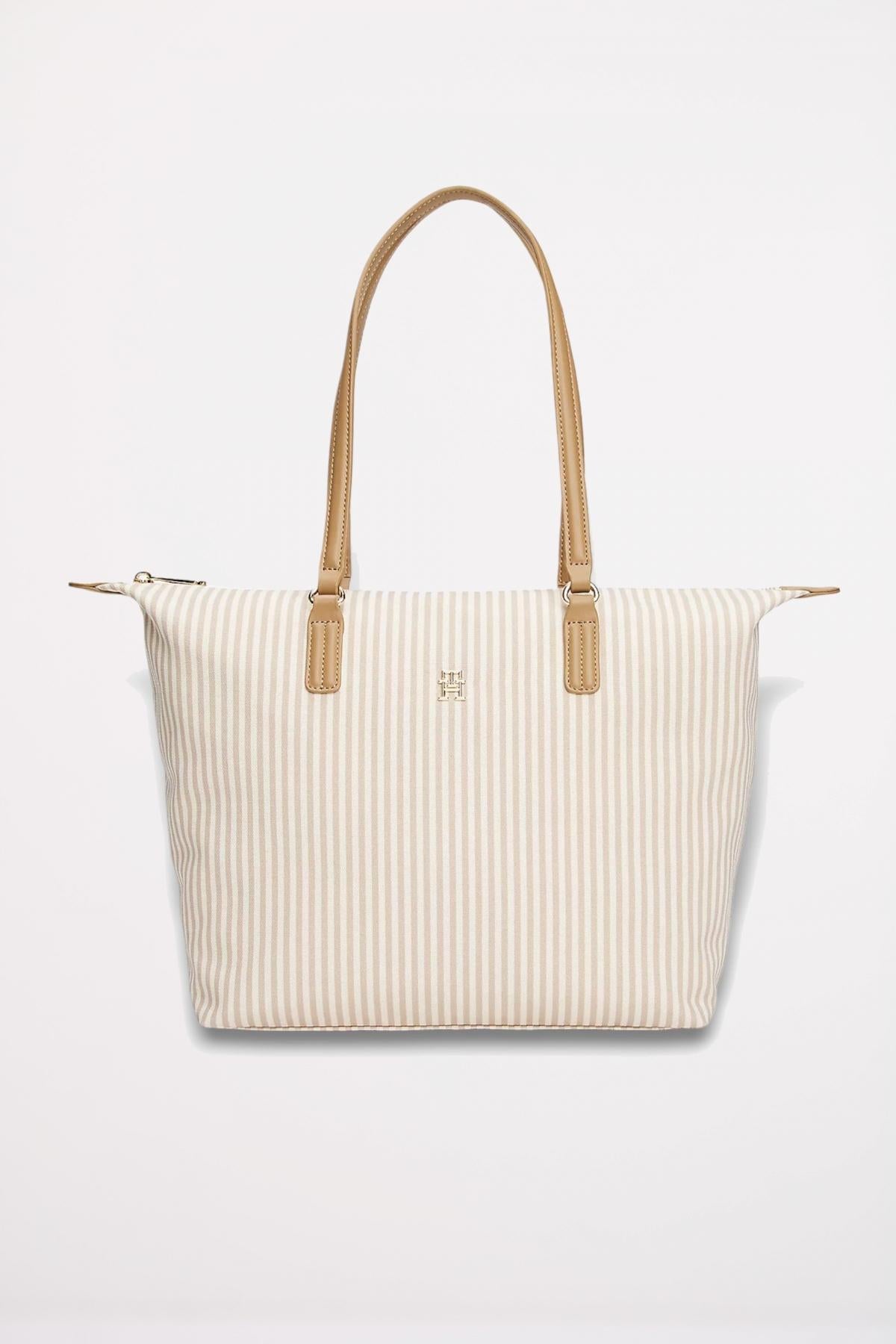 TOMMY HILFIGER POPPY SUMMER TOTE en color MARRON CLARO (1)