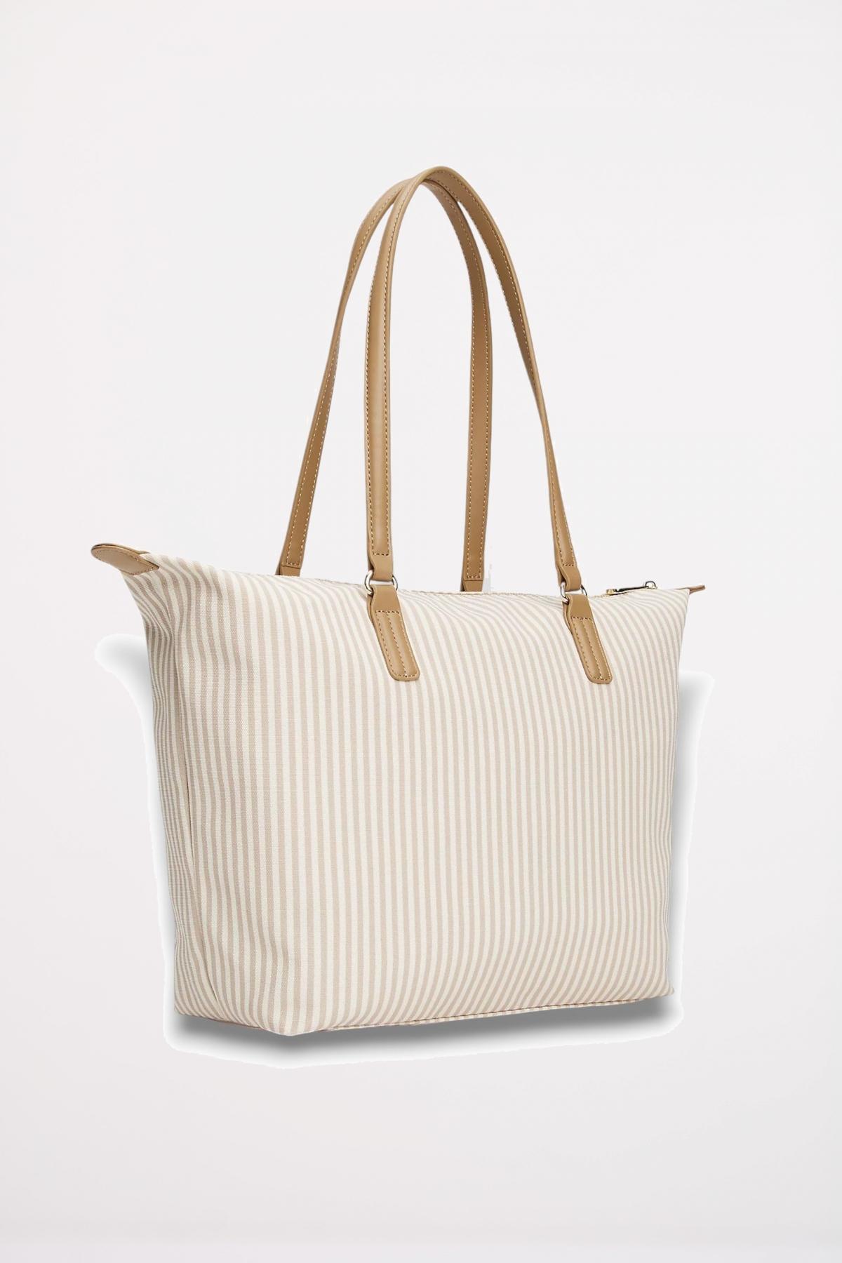 TOMMY HILFIGER POPPY SUMMER TOTE en color MARRON CLARO (2)