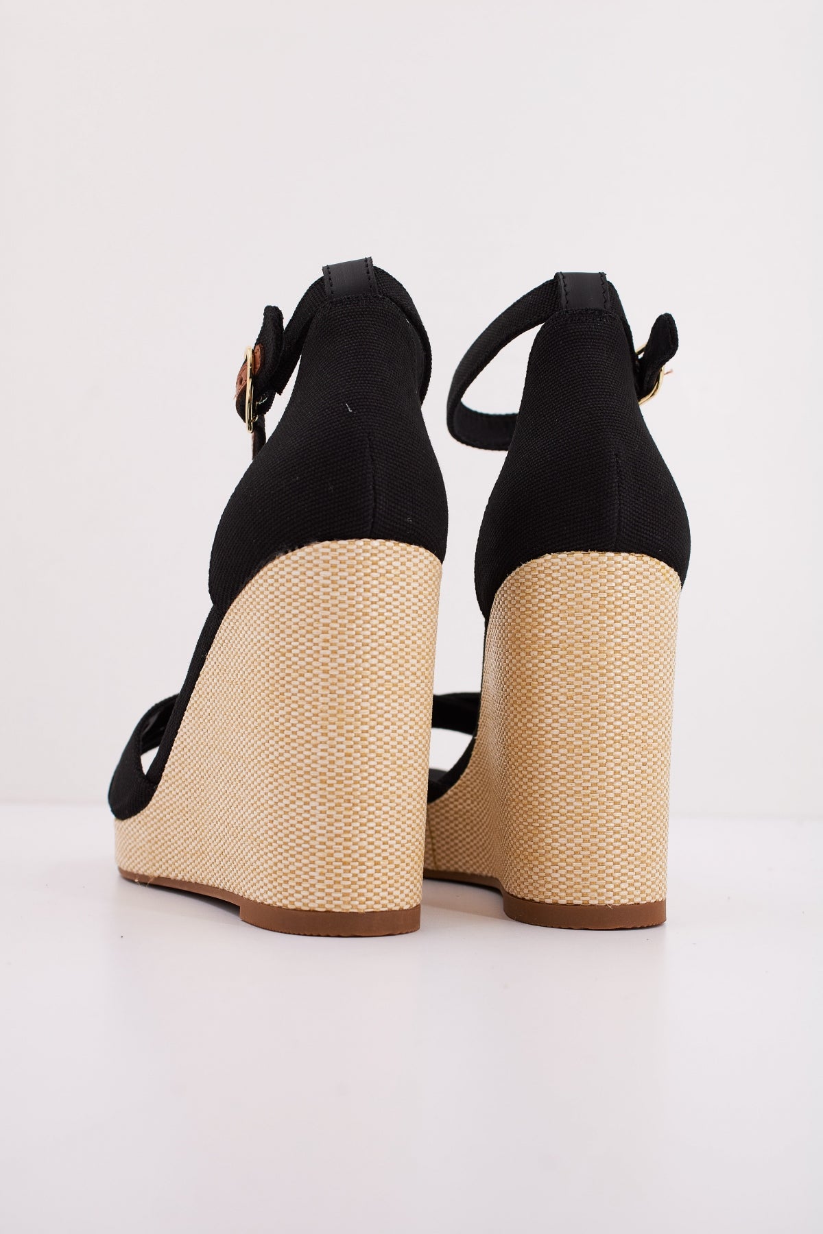 TOMMY HILFIGER FLAG HIGH WEDGE ESPAD CR en color NEGRO (4)