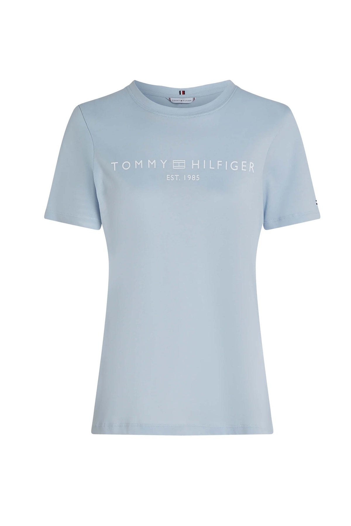 TOMMY HILFIGER REG CORP LOGO C-NK SS en color AZUL (3)