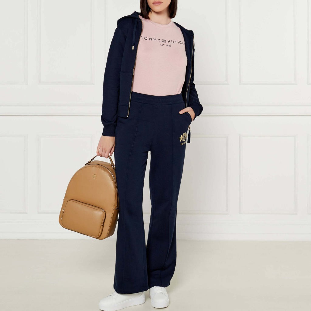TOMMY HILFIGER REG CORP LOGO C-NK SS en color ROSA (4)