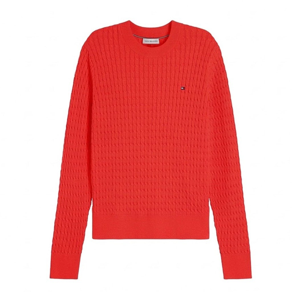TOMMY HILFIGER WWWW COTTON CABLE FINE GG en color ROJO (3)