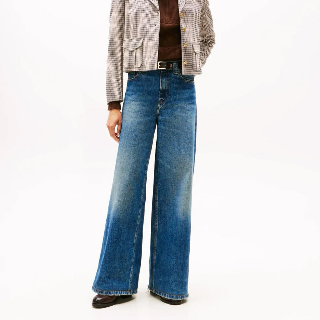 TOMMY HILFIGER DNM KRIS 's WIDE LEG H en color AZUL (5)