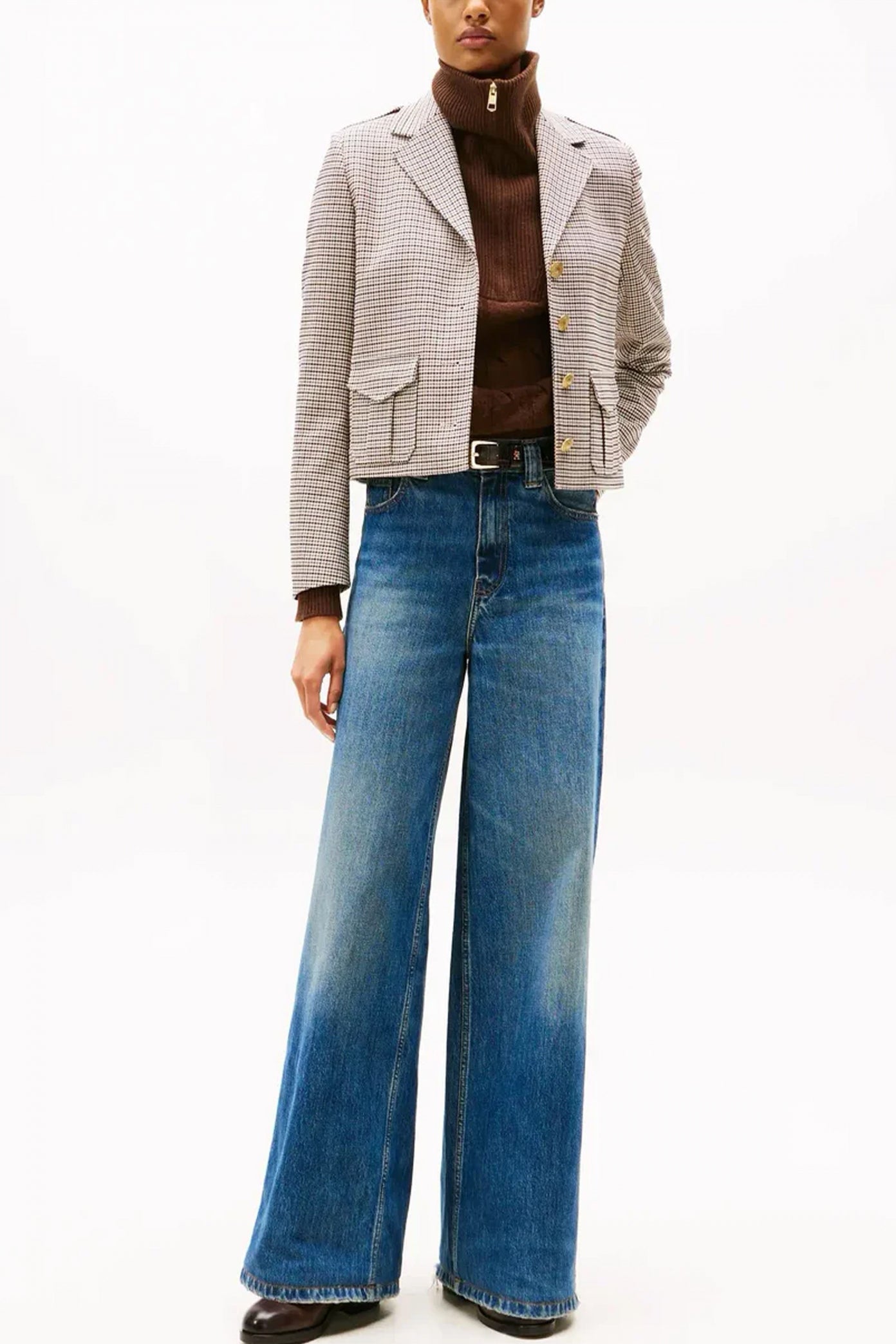 TOMMY HILFIGER DNM KRIS 's WIDE LEG H en color AZUL (1)